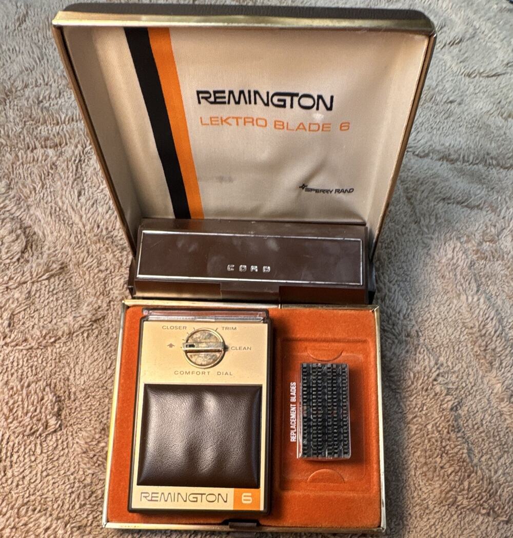 Remington Lektro Blade 6 Corded Electric Foil Shaver Men’s Face Case Blades